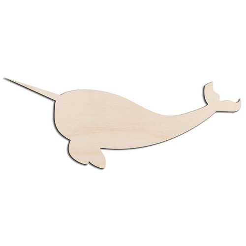 Narwhal whale laser cut out - narwhal,
