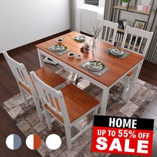 ELEGANT Dining Table and 4 Chairs Set Dining Kitchen Room Home Furniture Bench