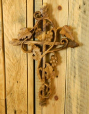 Wooden Cross Carving Wall Art