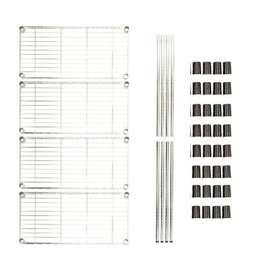 Chrome tier wire shelving - 4,
