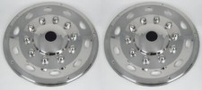 2 x Rear Wheel Trims Stainless