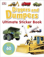 DK Diggers and Dumpers Ultimate Sticker Book Construction vehicles truck lorry