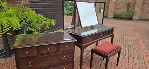 Vintage stag dresser with - stag,