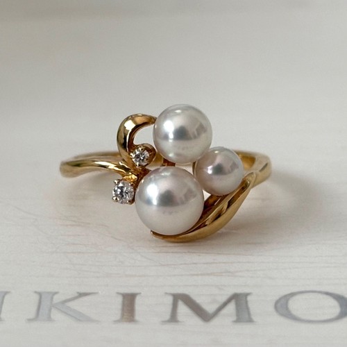 Auth mikimoto ring akoya - ring, pearl