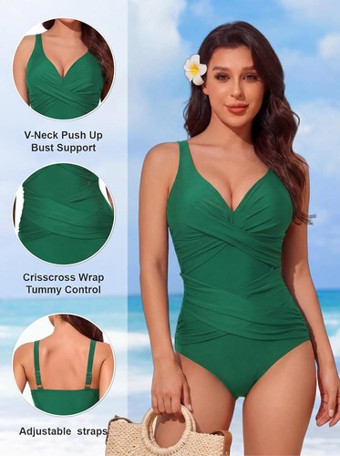 Ladies smismivo green swimming - green,