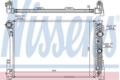 Nissens radiator for mercedes - nissens,