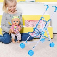 Interactive Dolls Pram Plastic Doll Stroller  for Boys Girls Babies