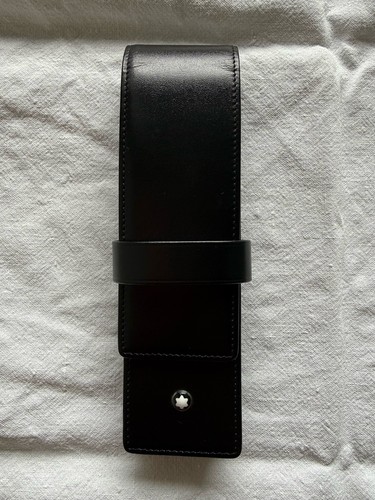 Montblanc black leather - montblanc,