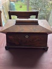 Antique Victorian Rosewood Tea