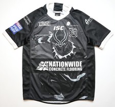 HULL FC BLACK PANTHER MARVEL 2018 RUGBY MAGIC WEEKEND SHIRT JERSEY KIT ISC MEN M