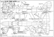 Mercury Tiger Moth free flight