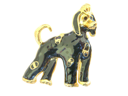 Dog brooch standard - brooch,