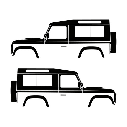 Set car decal stickers - of,