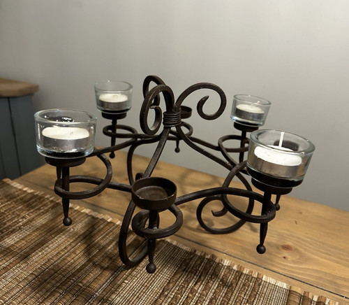 Vintage black large wrought - black,