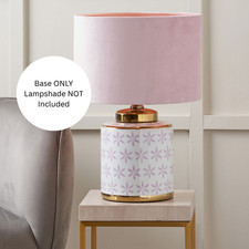 Ceramic Table Lamp Base Lilac
