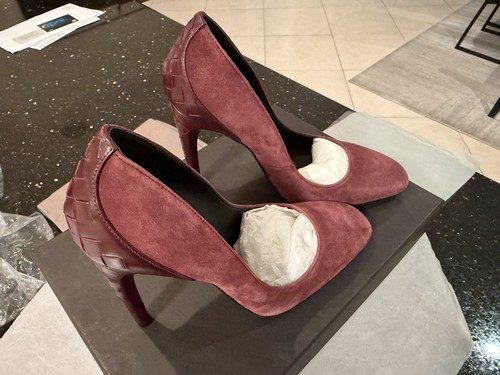 Bottega veneta burgundy - bottega, suede