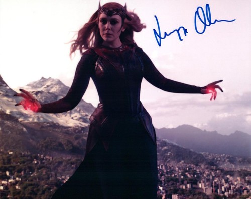 Elizabeth olsen autographed - elizabeth,