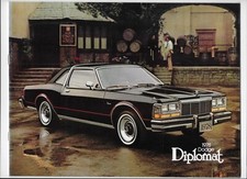1978 Dodge Diplomat car brochure: 2- & 4-door sedans & station wagon