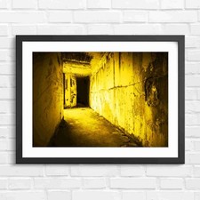 Dark Abandoned Bunker Corridor