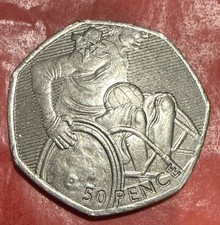 Wheelchair Basketball 50p Coin