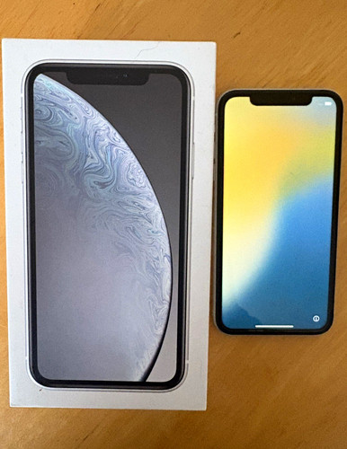 Apple iphone white 1in - xr, 6.1in