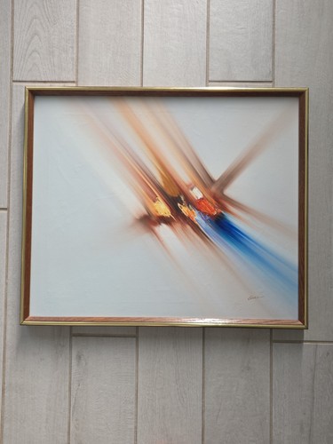 Vintage abstract oil painting - vintage,