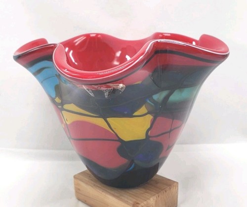 Vintage viz glass - viz, blown