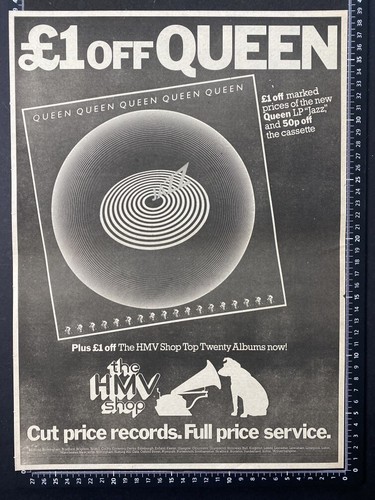 Queen jazz hmv - 2, 1978