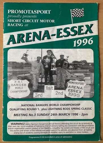 Arena essex programme - programme, |