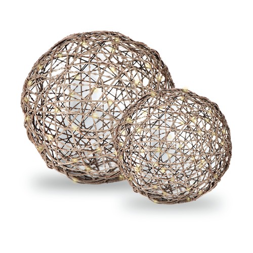 Battery plastic rattan ball - plastic,