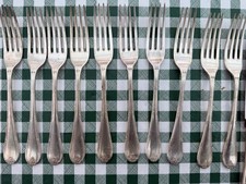 LOUIS XVI MAPPIN & WEBB Silver Plate Cutlery Dessert Forks Super Quality