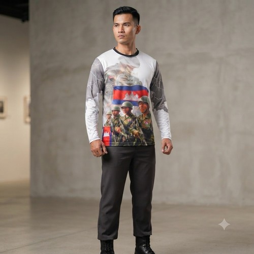 Cambodian army long sleeve - cambodian,