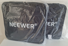NEW - 2X NEEWER NL660 Bi-Color LED Panel Video Light with Carrying Bag, Adaptor