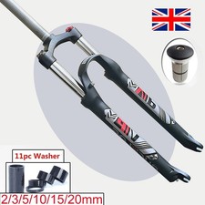 BUCKLOS 26/27.5/29" MTB Bike Suspension Fork 100mm Travel 1-1/8" Disc 9mm QR UK