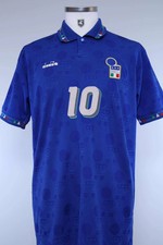 Original Authentic Italy 1993/94 R. Baggio #10 Home Shirt - L