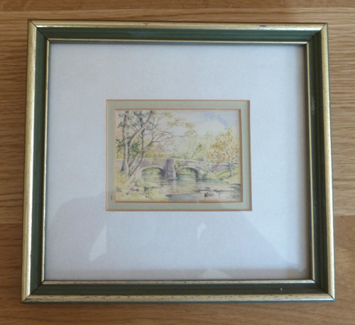 Acp framed miniature - miniature, water