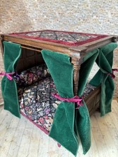 Dolls House 1/12 Scale Miniature Artisan 4 Poster Bed & Bedding Tudor Medieval 