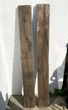 Two Heavy Thick Oak Boards 184cm x 20cm x 4cm Lot of deep grained character. 