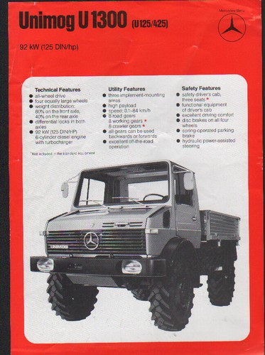 Unimog 1300 tractor - "u,