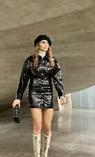 Zara Black Patent Vegan Faux