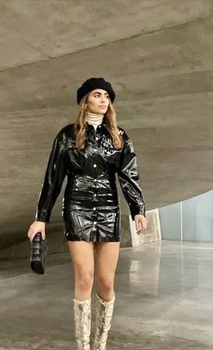 Zara black patent - black, vegan