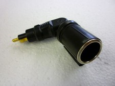 12/24 VOLT HELLA STYLE DIN CIG PLUG SOCKET ADAPTOR WITH SWIVEL HEAD MOTORAMA 