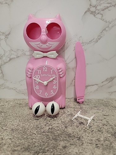 Pink satin kitty - kitty, klock