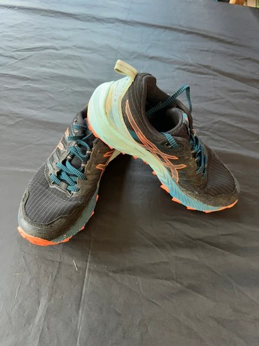 Asics black blue orange - black,