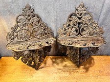 Vintage Cast Iron Wall Shelves