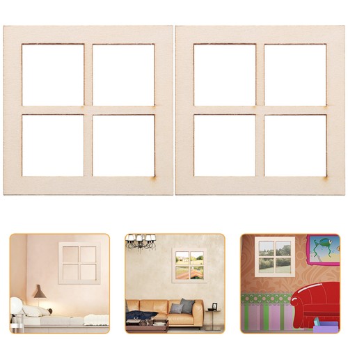 16pcs small wooden window - 16pcs,