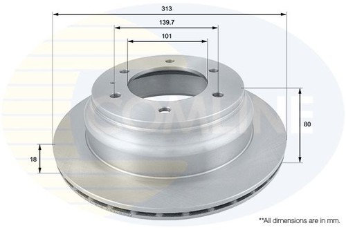 Brake disc rear fits honda - disc,