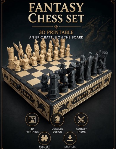 Epic fantasy chess set - epic,