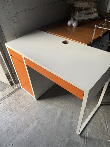Ikea office table orange and - ikea,