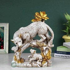 Polyresin Leopard Statue with